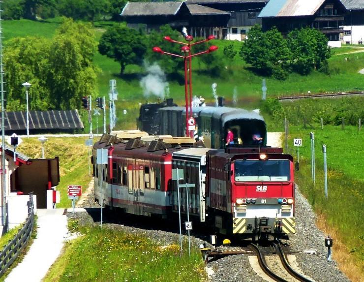 podél krásné řeky Salzach - v okolí se nabízí spousta turistických i cyklistických výletů - jízdy