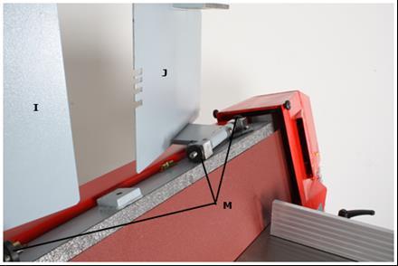 14.4.3 Grinding of the details with square and rectangular forms Put the detail on the working table and you will grind it through pushing the detail to the vertically placed grinding beam.