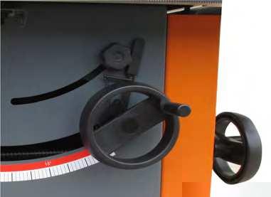 d) rear worktable screw (Fig. 6) With 2 