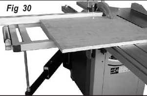 14.2.4 Setting angle of intersection The handwheel B (Fig. 21) serves the incline of the saw blade from 90 set at 45. 14.