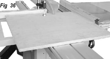 scale to the right Miter fence (90 ) before work Workpiece fixation with