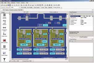 TOUCHSCREEN A WEB PANEL Grafické rozhraní pro obsluhu (HMI) je důležitou součástí řady programů SoftPLC.