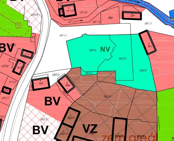 Projektant prověří transformaci vnitřního prostoru v centrální části obce, navazující na náves, s cílem dotvoření hlavního vnitřního prostoru obce na plochu