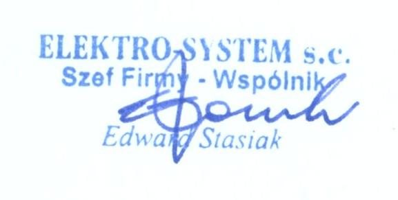 Declaration of conformity ELEKTRO-SYSTEM s.c. with its official seat at ul. Sienkiewicza 25 in Kutno hereby declares that the product: Adaptive controller bruli.pl V3.