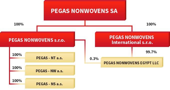 Tabulka č.1: Základní ukazatele Pegas Nonwovens 2015 2016 Produkce (tuny) 101 665 102 691 Výnosy (mil. EUR) 229,2 206,4 EBITDA (mil.