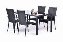 Akční cena: 9 799,- Kč / 363,00 AKČNÍ SESTAVA WICKE 4+ GREY LUX Dvě pohodlná designová polyratanová křesla v kombinaci s dvoumístnou pohovkou vytváří