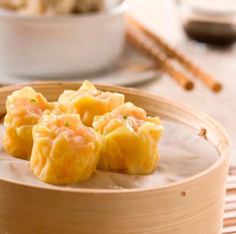 ČÍNSKÁ SNÍDANĚ Rýžová kaše Congee s přísadami Dim Sum Vařená vejce Smažené