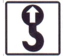Informace pro obsluhu, jak postupovat při opravě, čištění nebo seřizování stroje. Symbol označení CE. 2. Samolepka symbolu č. 8.