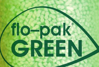 02 FLO-PAK GREEN Nový rozložitelný výplňový materiál (polystyrénová tělíska) v sobě kombinuje dvě výhody: na straně jedné je to velmi účinný