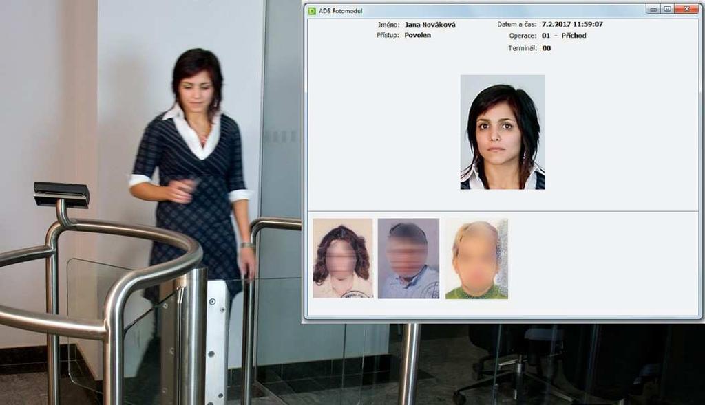 Modul AMO kontrola vstupu Docházkový a přístupový systém je možné rozšířit o modul, který umožňuje graficky zobrazit a monitorovat stav otevření dveří, bran, závor, vyhlašovat poplachy, alarmy atd.