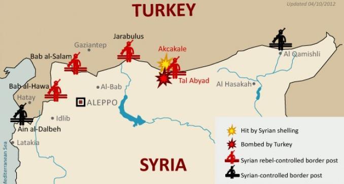 Příloha č. 4 území kontrolovaná syrskými rebely a syrskou vládou Zdroj: Stop-Imperialism.com (2015).
