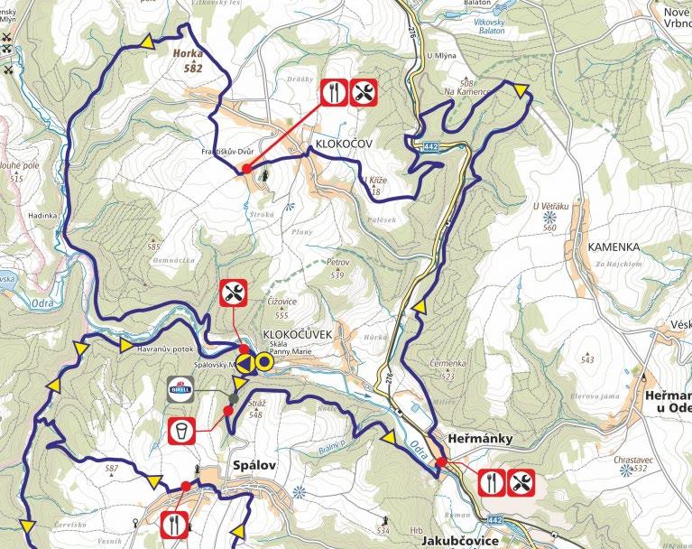 PLÁN TRATI - B 56 km NEBUĎTE ČUŇATA A NEODHAZUJTE ODPADKY MIMO VYZNAČENÉ ZÓNY!