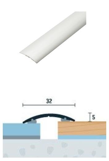 stříbrný matný Přechod laminát/laminát,