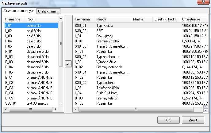 Doplňujúcimi informáciami pri telefóne sú: typ telefónu, telefónne číslo, číslo SIM karty, príznak pre firemný telefón.