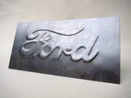 Ford plechový výlisek Ford (plech 30 15 cm, logo cca 22 9