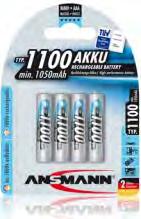 1100 mah klasická 1,2 1100 AAA 10,5 44,5 NiMH AA 2700 mah klasická 1,2 2700 AA 14,5 50,5 NiMH AA 2850 mah digital