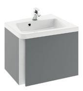Skříňka pod umyvadlo SD 10 550 / 650 Využijte dvou variant šířky a designu, který doplňuje křivky umyvadla 10.