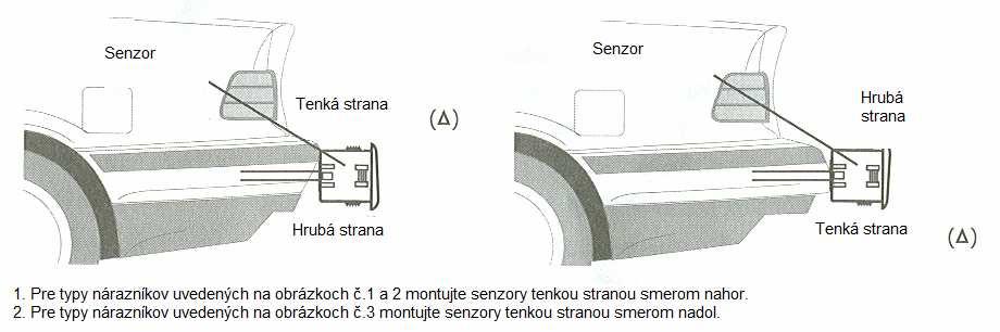 Diagram zapojenia Senzory montujte vodorovne vo výške 45cm 55cm od zeme.