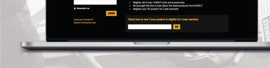 dewalt.cz/3/ zkontrolovat, zda je nářadí způsobilé pro 3letou Q: Jaká záruka se vztahuje na elektronářadí zakoupené před 1. lednem 2016?