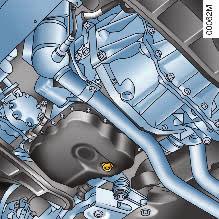 VÝMÌNA MOTOROVÉHO OLEJE 1 1 1 V6 L7X Uzávìr 1 - (odstraòte ochrannou desku, abyste k nìmu získali pøístup).