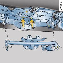 TAğNÉ HMOTNOSTI A ZATÍğENÍ (pokraèování)/tağení PØÍVÌSU Pro veškeré úpravy taşného zaøízení a jeho elektrického pøipojení se obraıte na servis RENAULT. TaŞné zatíşení (taşení pøívìsu, lodi atd.