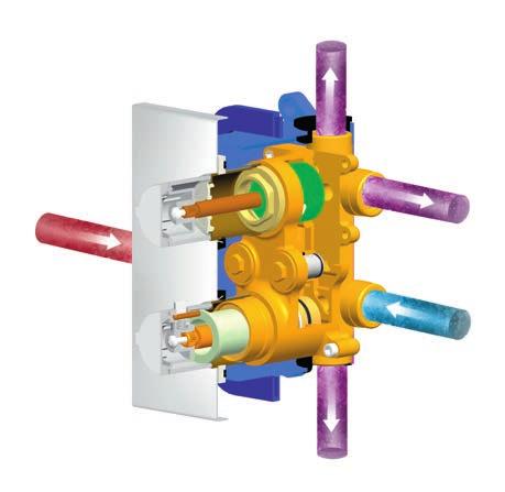 R-box Multi Základní těleso pro podomítkové baterie R-box Multi RB 071.50 SIČ: X070074 cena s DPH: 2 790,- cena bez DPH: 2 306,- Termostatická Podomítková baterie - třícestná pro R-box Multi 071.