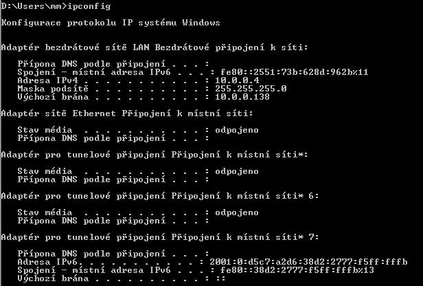 IP adresa - IP address IP adresa je logická adresa zařízení v síti IP. Skládá se ze 4 částí zvaných octety, každá část je veliká 8 bitů, a zapisuje se oddělená tečkou.