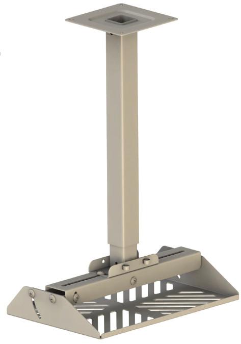 PROJEKČNÍ STOLKY A DRŽÁKY PROJEKTORŮ 43 PEVNÝ 25 CM Konzola pro projektor ke stabilní montáži na strop. Představuje ideální způsob doplnění instalace projektorů.