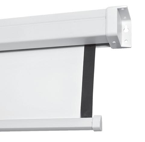 je kvadrant s modulem 65mm Plátno se připevňuje ke stěně nebo ke stropu pomocí úchytných plastových koncovek a příslušného spojovacího materiálu, který musí být dodatečně zvolen dle nosné stavební