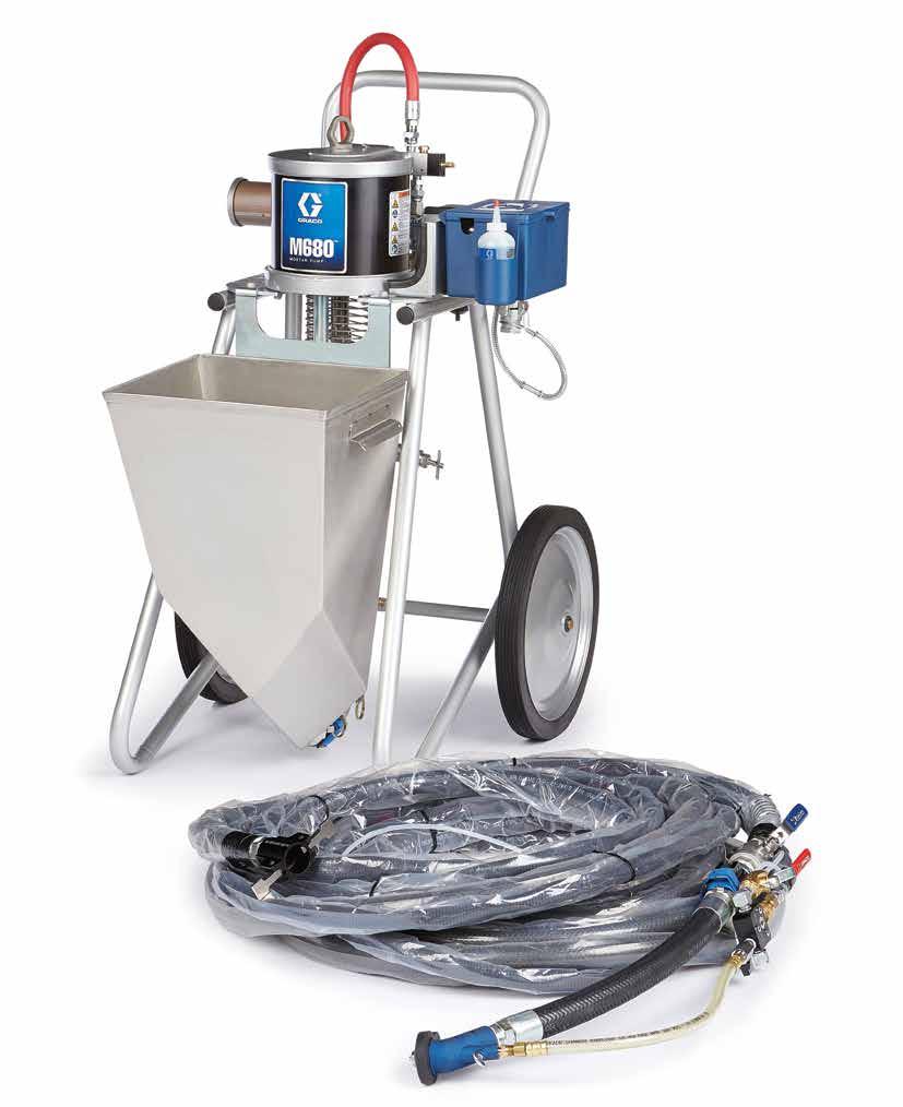 dielov Spodná pumpa - 680cc Navrhnutá pre ťažké materiály, konštrukcia z antikoru Jednoducho rozoberateľná spojka na valci pumpy Pretlakový ventil bez