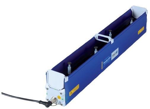 Antistatická tyč ThunderION2 (IQ) typické aplikace 300 1000 mm 0,8 + 1,5 kg/m vestavěný zdroj 24 V DC <500 m/min.