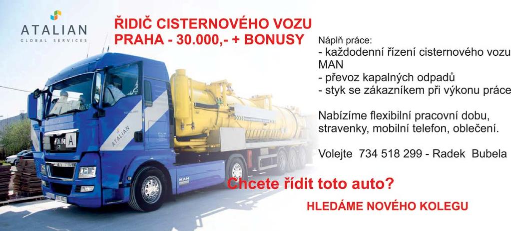 inzerce AUTODOPRAVA -nonstop- ODVOZ KONTEJNERY Sutě, odpad, písky Recyklát, tříděná zemina Přeprava materiálu Milan Petružálek Praha 9 Běchovice Český Brod MULTIKÁRA, AVIA, LIAZ, TATRA, IVECO ZEMNÍ