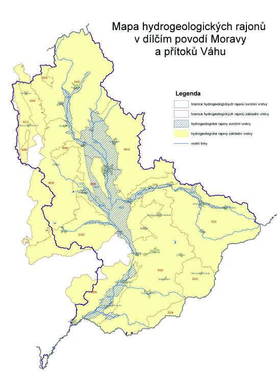 Vodohospodářská bilance dílčího povodí Moravy a přítoků Váhu za rok 2015 3223 Flyš v povodí Váhu severní část 316,9 3224 Flyš v povodí Váhu jižní část 109,7 4262 Kyšperská synklinála jižní část 236,4
