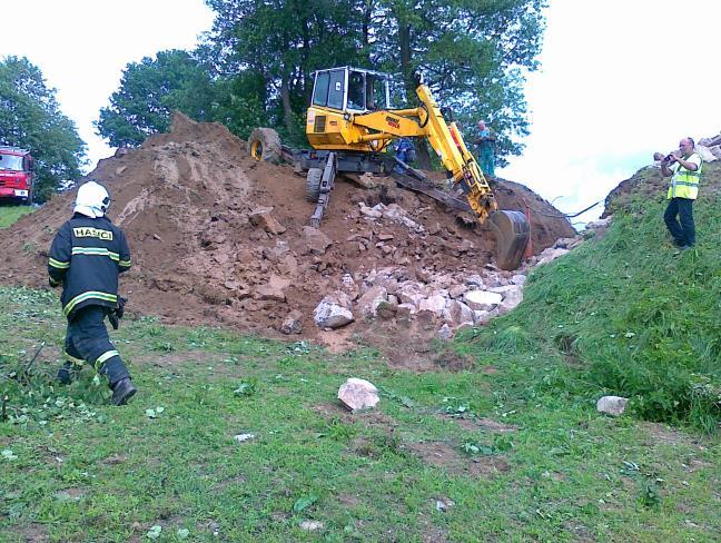 hojně používaná pyramidální forma topolu černého v minulém století, které v současnosti vzhledem ke svému stáří jsou potenciálním rizikem pro bezpečnost hrází.