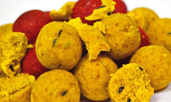 This boilies contain a lot of carbohydrates and vitamins. It is based on tiger nuts, which make up 50 % of the mixture and extracts of walnuts and hazelnuts. A very effective bait for the river.