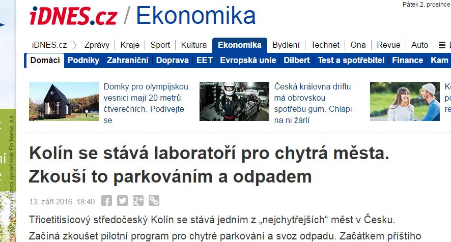 SMART CITY A INTERNET VĚCÍ DOC. ING.