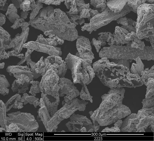 Obrázek 1: Prášek typu Ni/C Obrázek 2: Prášek typu NiCrAl/Bentonite Výsledky měření V tabulce 3 jsou uvedeny naměřené hodnoty podílu jednotlivých prvků v prášcích.