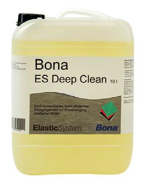 Bona Elastic System Údržba / čištění produkt balení objednací číslo jednotka Bona ES Cleaner Bona ES Cleaner je vysoce koncentrovaný, lehce alkalický čistící prostředek.