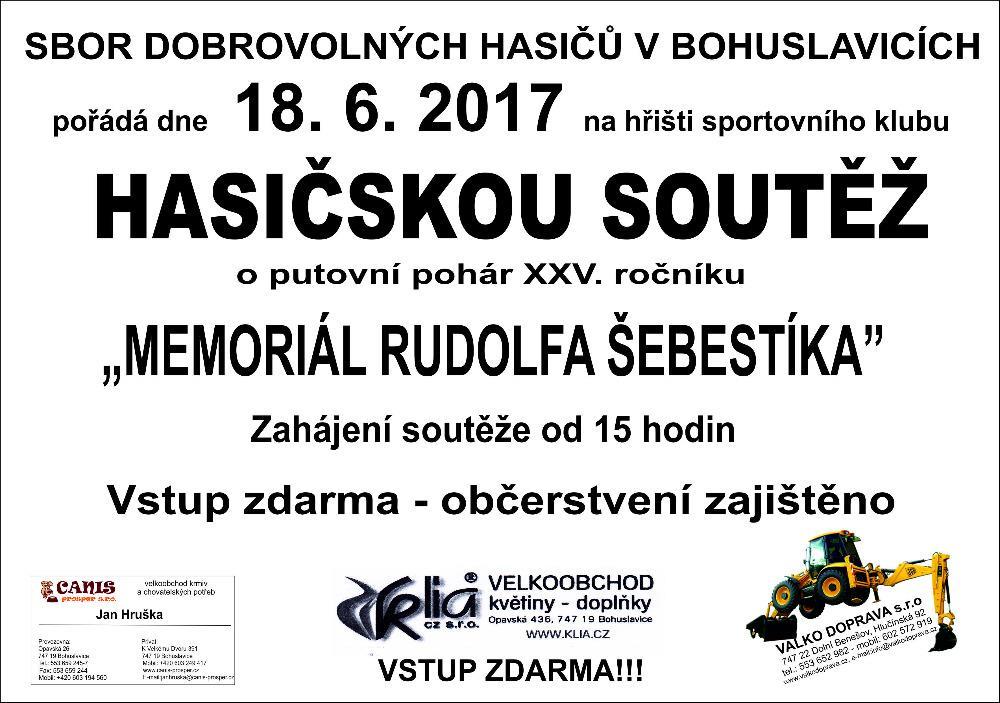 Červen 2017 Zpravodaj obce Bohuslavice č. 294 Stránka 8 hodnocení se umístili na 6. místě.
