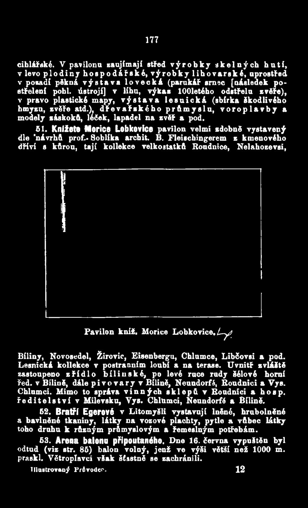 . Sobiíka arcbit. B. Fleischingerem z kmenového dřiví s kůrou, tají kollekce velkostatků Roudnice, Nelahozevsi, Pavilon kníž. Morice Lobkovice.