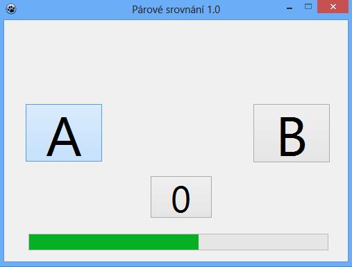 párového srovnávání i pro posuzování na