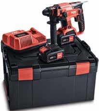 www.flex-tools.cz 18.0 V OBJ. ČÍSLO 466.107 Aku-kombi vrtací kladivo CHE 18.0-EC Set EC-technologie přináší dlouhou životnost bez výměny uhlíků Nejlepší poměr výkon-váha 1x CHE 18.