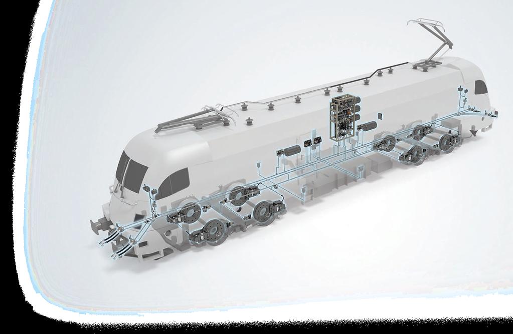 elektromechanických a hydraulických brzdových systémů pro kolejová vozidla.
