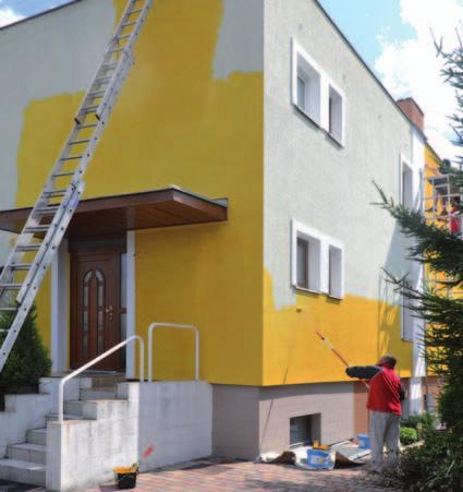 Pokud byl povrch čištěné fasády silně napadený plísněmi, je nasákavý anebo rozrušený prasklinami a trhlinami se pro první nátěr použije přípravek Sanatop PREVENT FIX dle návodu níže.