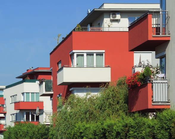 Všechny byty mají balkon, terasu nebo