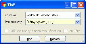 Tým pádom sa vo výkazoch v roku 2009 mení funkcia <F3>, kde sa prepočítanie na tisíce mení na prepočítanie na celé. Takisto pri tlači do PDF budú výkazy zaokrúhlené na celé eurá.