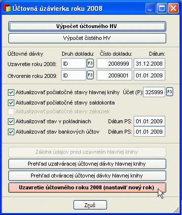Problém spočíva v tom, že k 31.12.