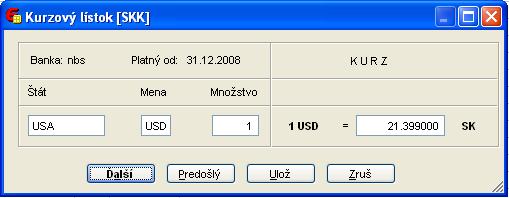 prepočítať na pôvodnú sumu v eurách preddavok z roku 2008 100 EUR v historickom kurze 3300 SKK má prejsť do roku 2009 v sume 100 EUR.