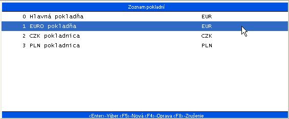 Prepočty môžete skontrolovať v parametroch jednotlivých pokladní.