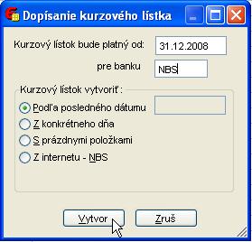 Krok 2 Závierkové kurzové rozdiely k 31.12.2008 v OASISe Závierkové kurzové rozdiely sa v Oasise vykonávajú tak ako v predchádzajúcich rokoch. Najprv je potrebné presunúť sa do roku 2009.